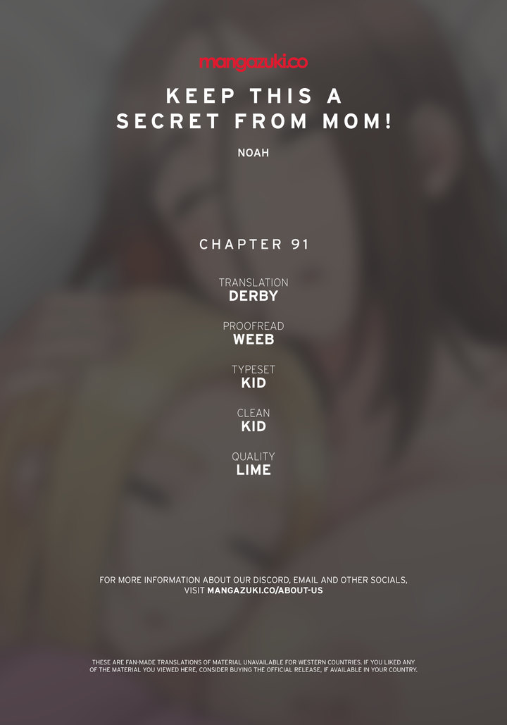 Keep it a secret from your mother! Chapter 91