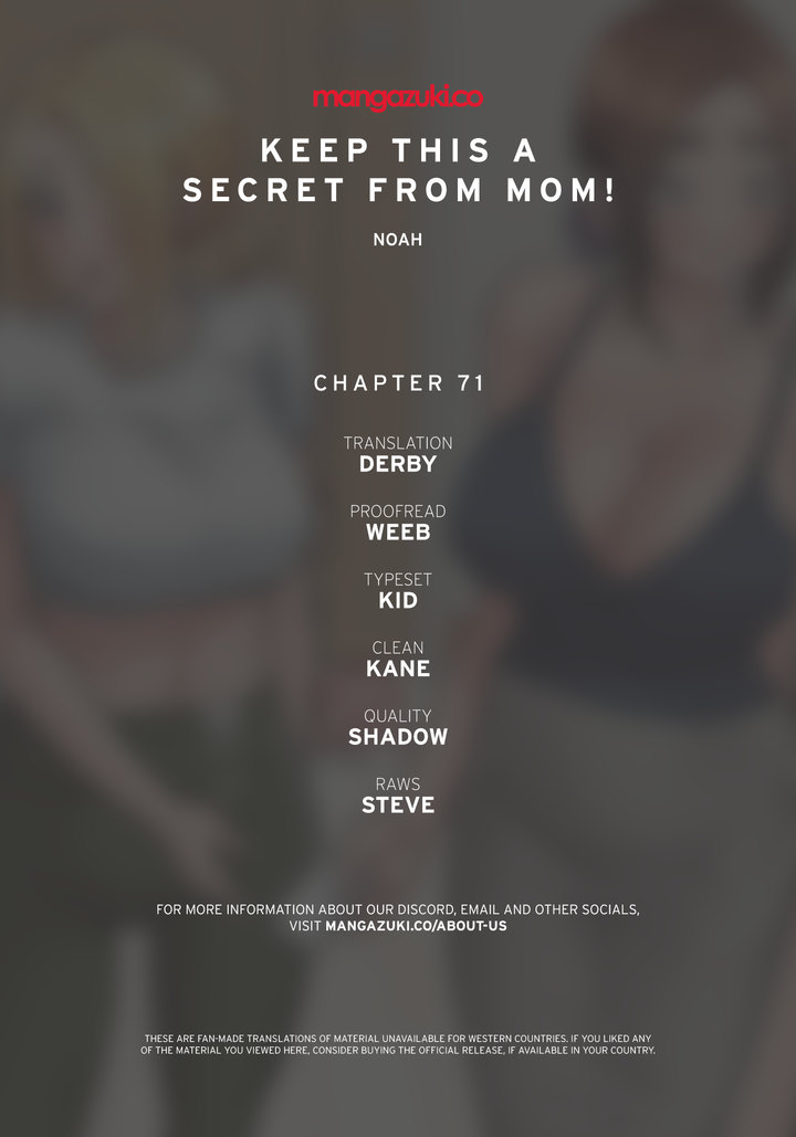 Keep it a secret from your mother! Chapter 71