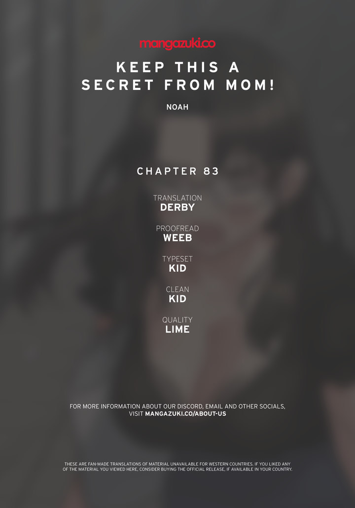 Keep it a secret from your mother! Chapter 83