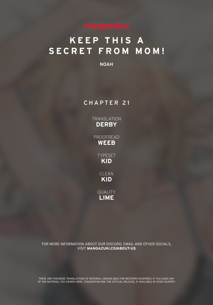Keep it a secret from your mother! - Chapter 21 Page 1