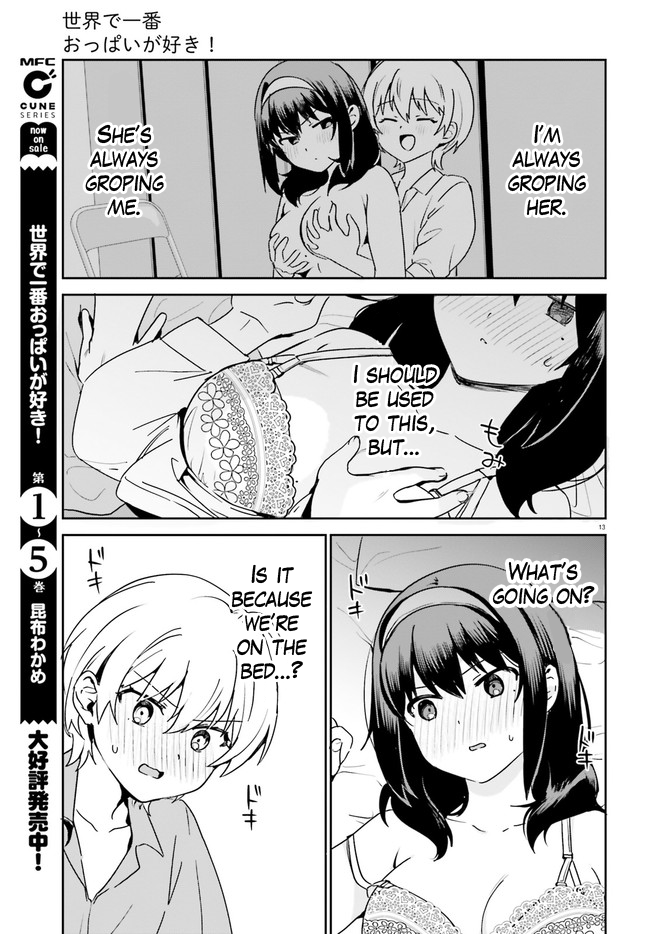 Sekai de Ichiban Oppai ga Suki! - Chapter 49 Page 13