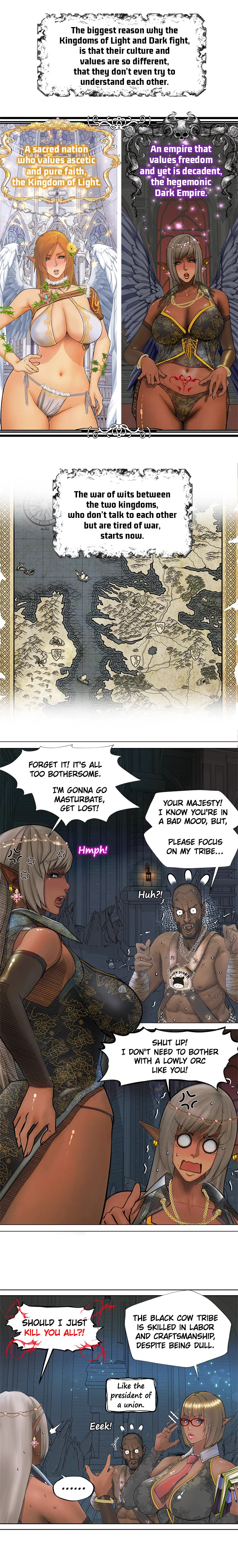 The DARK ELF QUEEN and the SLAVE ORC - Chapter 1 Page 11
