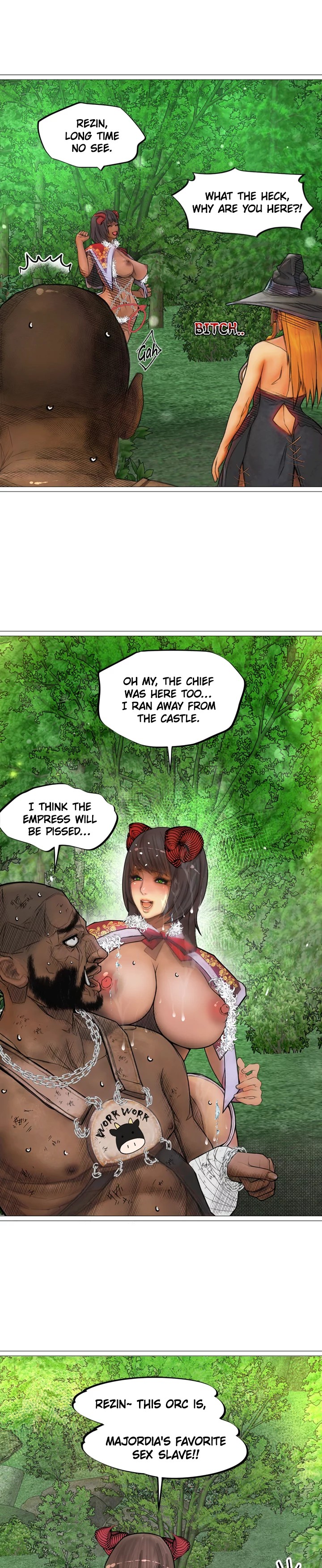 The DARK ELF QUEEN and the SLAVE ORC - Chapter 18 Page 9